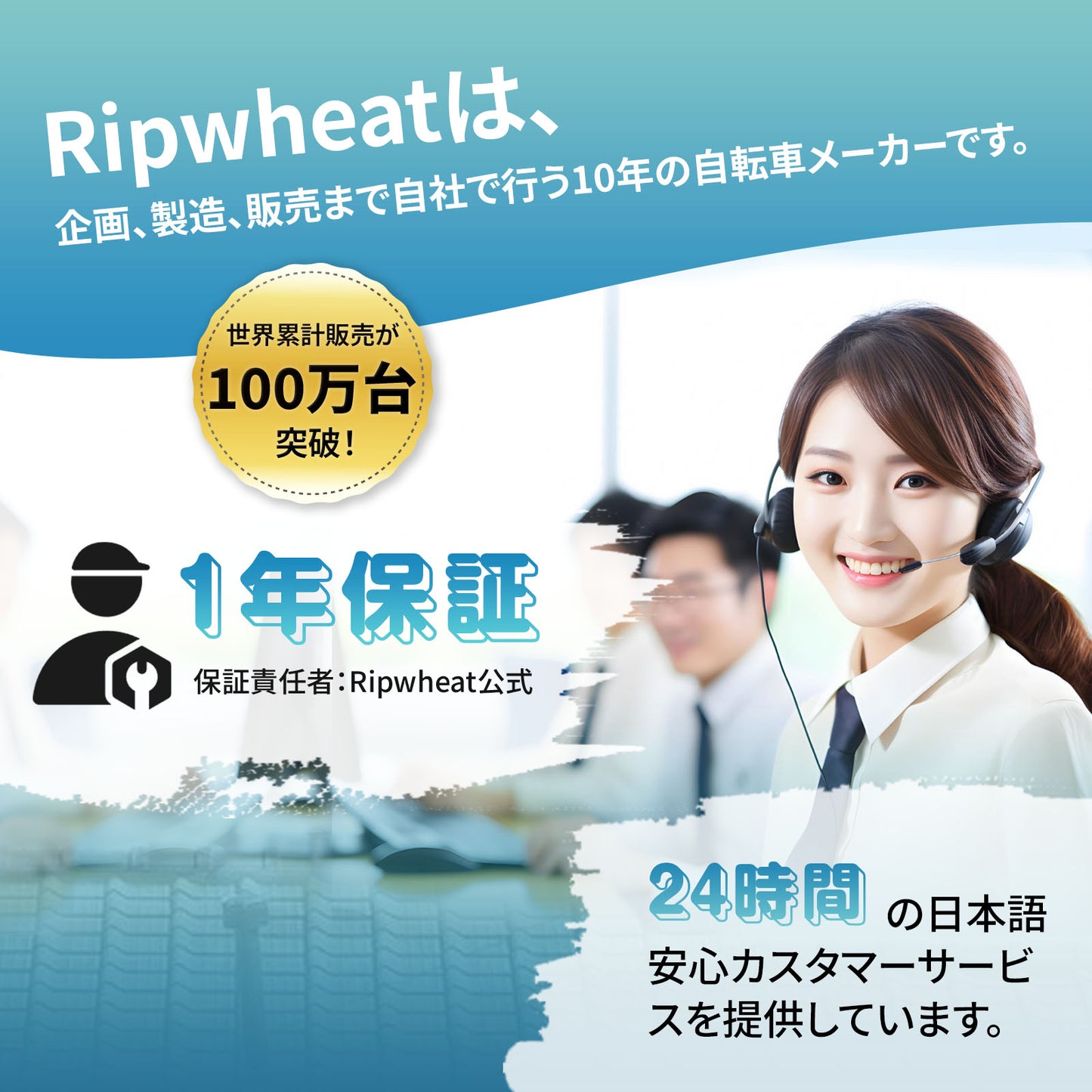 24インチ 折りたたみ自転車 アルミニウム合金 Ripwheat FB03