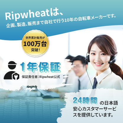 24インチ 折りたたみ自転車 アルミニウム合金 Ripwheat FB03