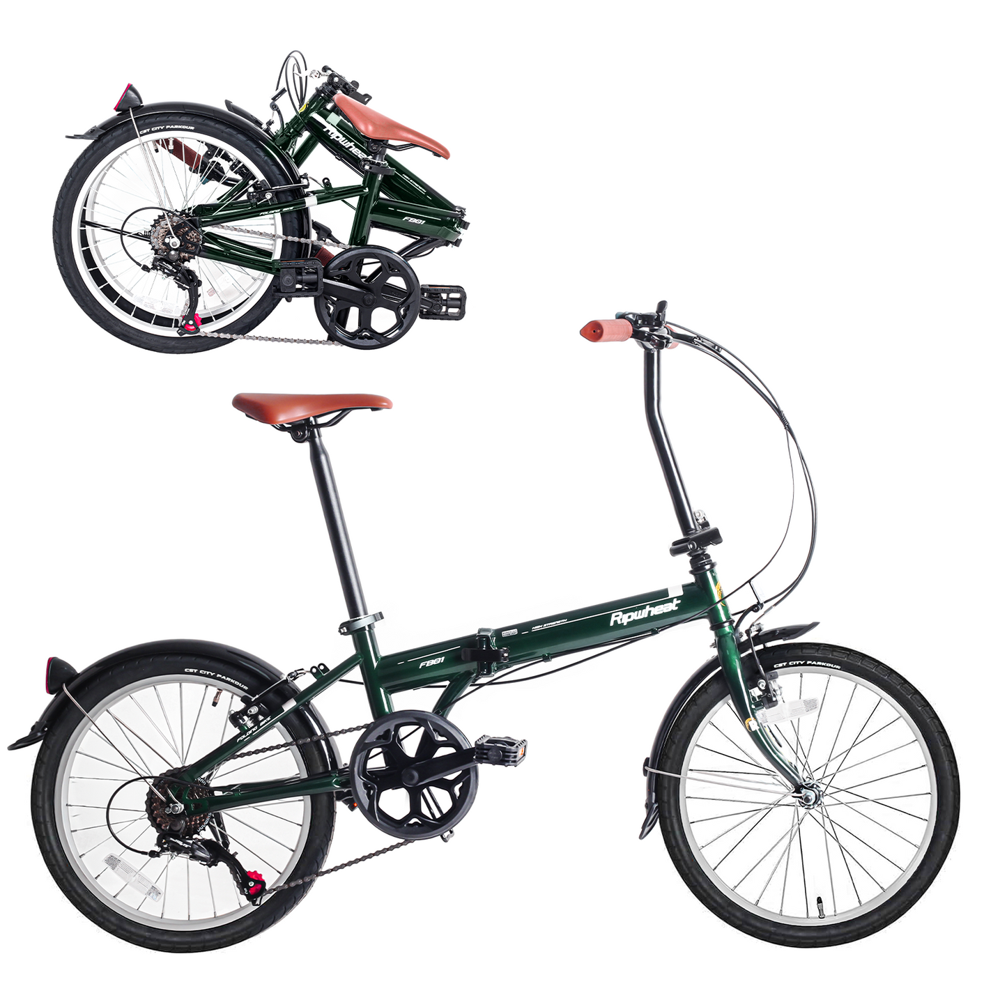 20 インチ 折りたたみ自転車 初心者向け Ripwheat FB01