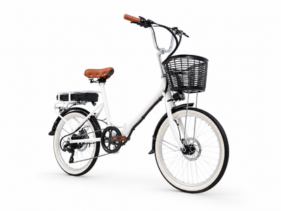 シティサイクル型 電動アシスト自転車 Ripwheat C1 前方斜め 白背景