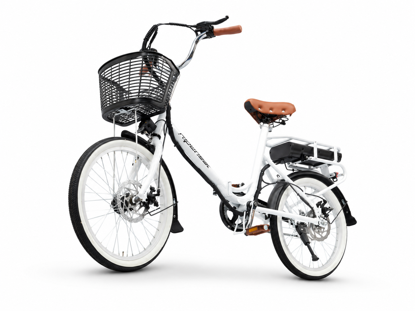 Ripwheat C1 電動アシスト自転車 前カゴ正面 白背景