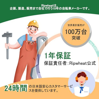 20インチ 折りたたみ自転車 アルミニウム合金 Ripwheat FB02